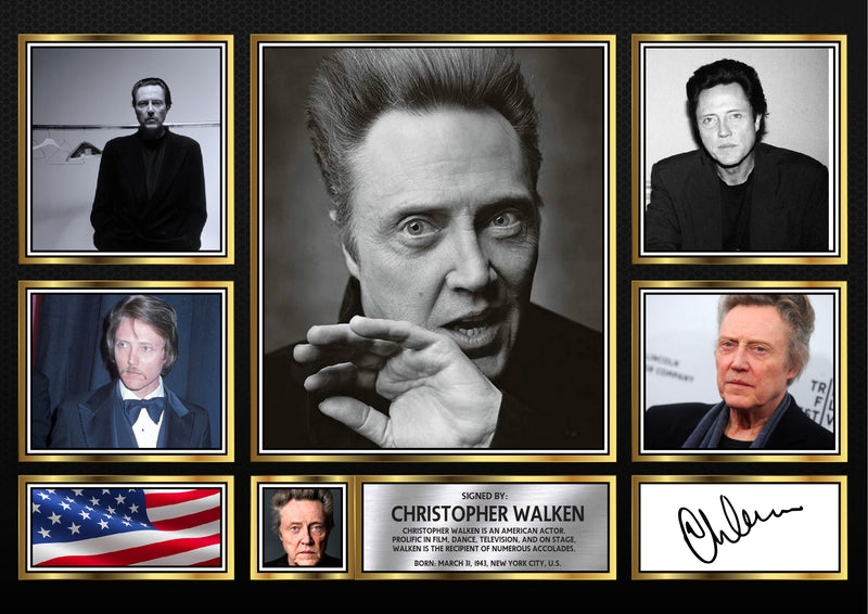 Christopher Walken - Signed Autographed Television Star Print