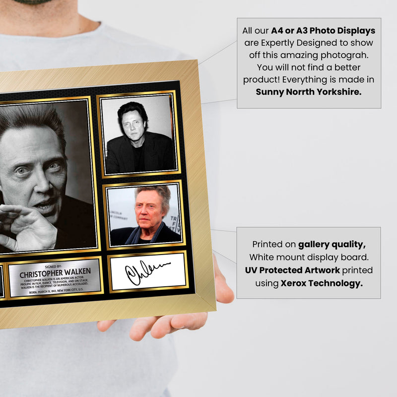 Christopher Walken - Signed Autographed Television Star Print