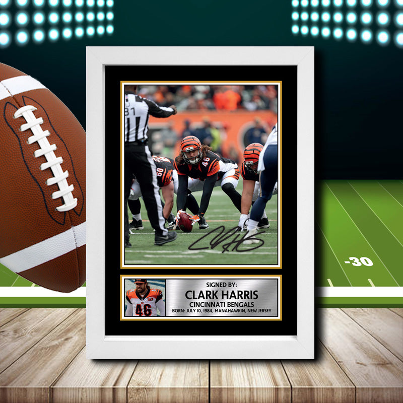 Clark Harris – Printed Signature NFL Star Print – Clark Harris