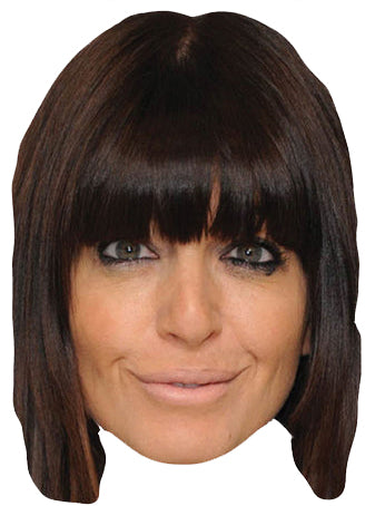 Claudia Winkleman Celebrity Face Mask Fancy Dress Cardboard Costume Mask