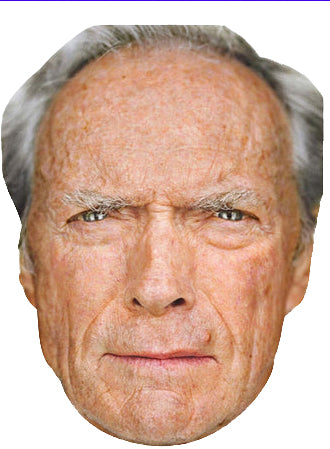 Clint Eastwood Celebrity Face Mask Fancy Dress Cardboard Costume Mask