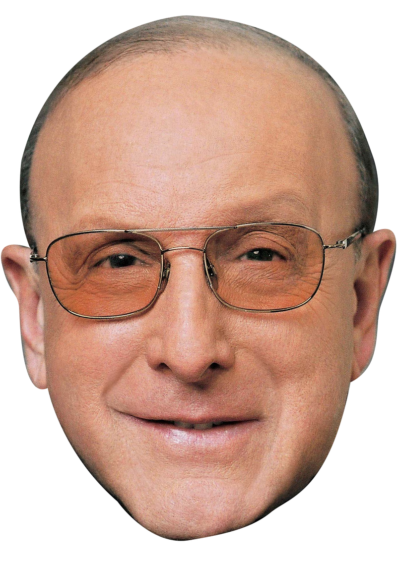 Clive Davis Celebrity Face Mask Fancy Dress Cardboard Costume Mask