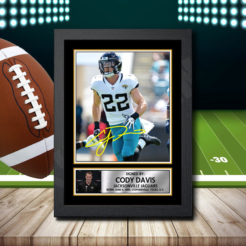 Cody Davis – Printed Signature NFL Star Print – Cody Davis