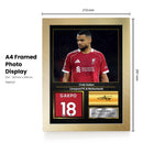 Cody Gakpo Printed Signed Poster – Liverpool FC & Netherlands Midfielder Tribute Wall Art with Jersey & Bio Plaque –  Premier League Football Memorabilia for Fans & Collectors