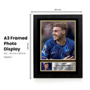 Cole Palmer Signed Autographed Photo Poster – Chelsea F.C. & England Football Memorabilia – Collectible Print with Signature & Plaque – Premier League Rising Star Tribute
