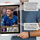 Cole Palmer Signed Autographed Photo Poster – Chelsea F.C. & England Football Memorabilia – Collectible Print with Signature & Plaque – Premier League Rising Star Tribute