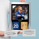 Cole Palmer Signed Poster Print – Chelsea FC Tribute Wall Art with Signature Panel & Jersey Number – England Midfielder Memorabilia for Fans & Collectors