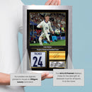 Cole Palmer England Signed Poster Print – England National Football Team Wall Art – Cole Palmer Signature Style Football Poster – Soccer Fan Gift Decor