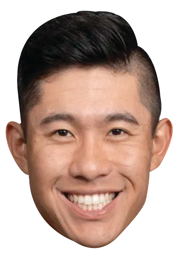 Collin Morikawa Golf Celebrity Face Mask Fancy Dress Cardboard Costume Mask