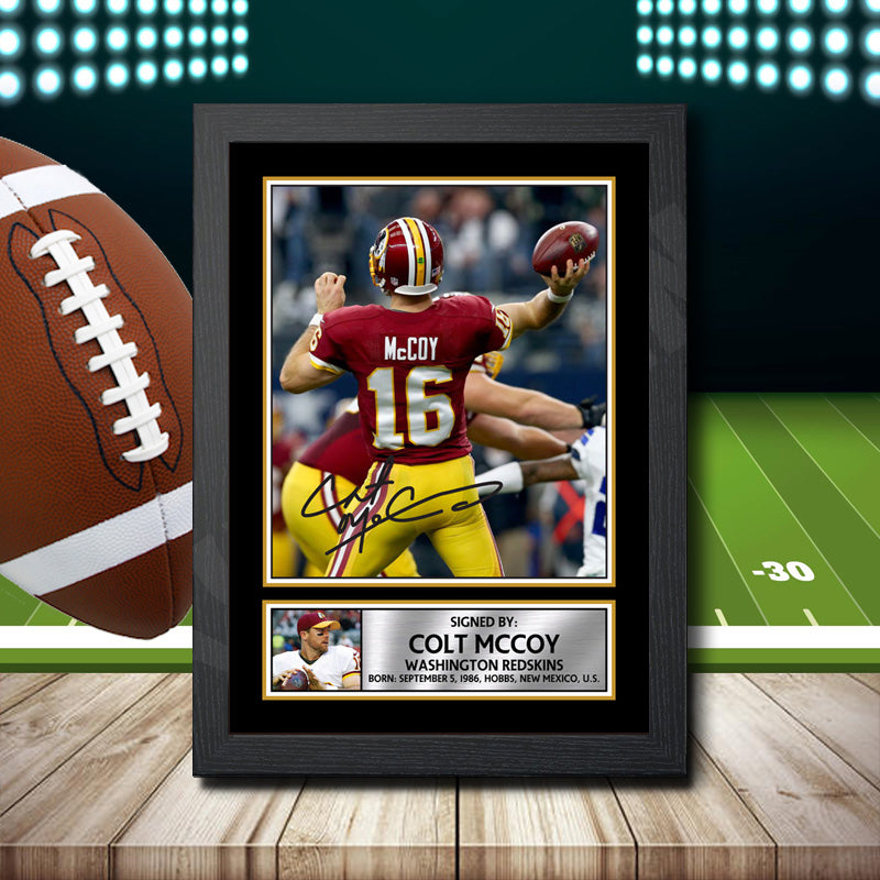 Colt Mccoy – Printed Signature NFL Star Print – Colt Mccoy