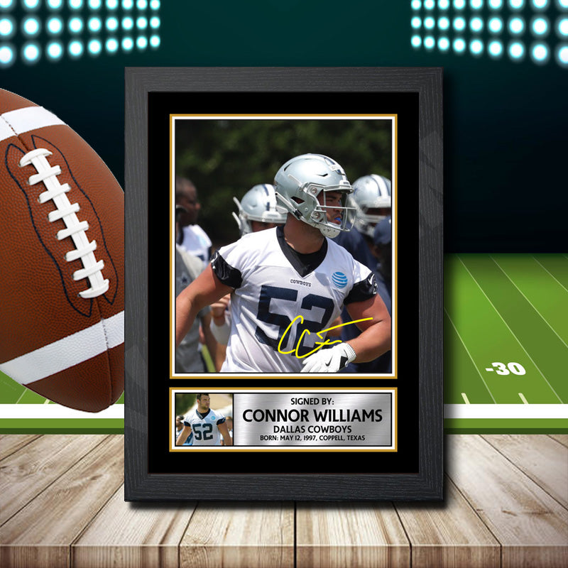 Connor Williams – Printed Signature NFL Star Print – Connor Williams
