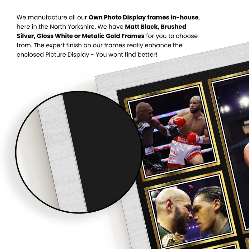Conor Benn vs Chris Eubank Jr Fight Night Framed Photo Display – 26 April 2025 Tottenham Hotspur Stadium – Boxing Memorabilia Gift – Multiple Frame Options
