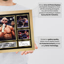 Conor Benn vs Chris Eubank Jr Printed Signature Poster – Fight Night Collage Wall Art – 26 April 2025 Tottenham Stadium Boxing Memorabilia for Fans & Collectors