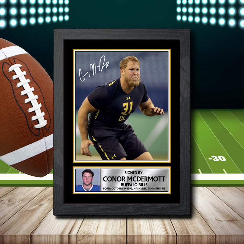 Conor Mcdermott 2 – Printed Signature NFL Star Print – Conor Mcdermott 2