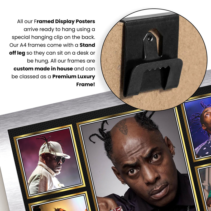 Rappers Coolio Framed Autographed Print - Limited Edition Autograph Fan Gift – Collectible Memorabilia Merchandise