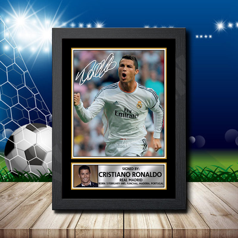 Cristiano Ronaldo 1 2 Printed Signature Footballers Star Poster Print Framed Wall Art Gift – Cristiano Ronaldo 1 2 Printed Signature Footballers Star Poster Print