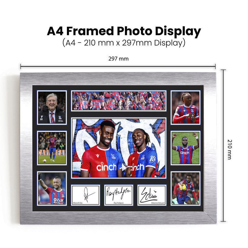 Crystal Palace Premier League Football Team Framed Autographed Print - Limited Edition Autograph Fan Gift – Collectible Memorabilia Merchandise