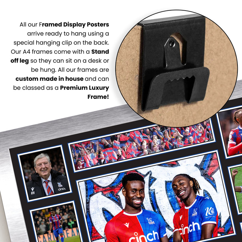 Crystal Palace Premier League Football Team Framed Autographed Print - Limited Edition Autograph Fan Gift – Collectible Memorabilia Merchandise