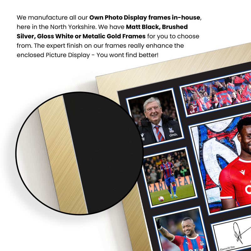 Crystal Palace Premier League Football Team Framed Autographed Print - Limited Edition Autograph Fan Gift – Collectible Memorabilia Merchandise