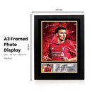 Curtis Jones Signed Autographed Photo Poster – Liverpool F.C. Collectible Print with Signature & Plaque – Premier League Memorabilia for Reds Fans – Tribute to Midfield Maestro