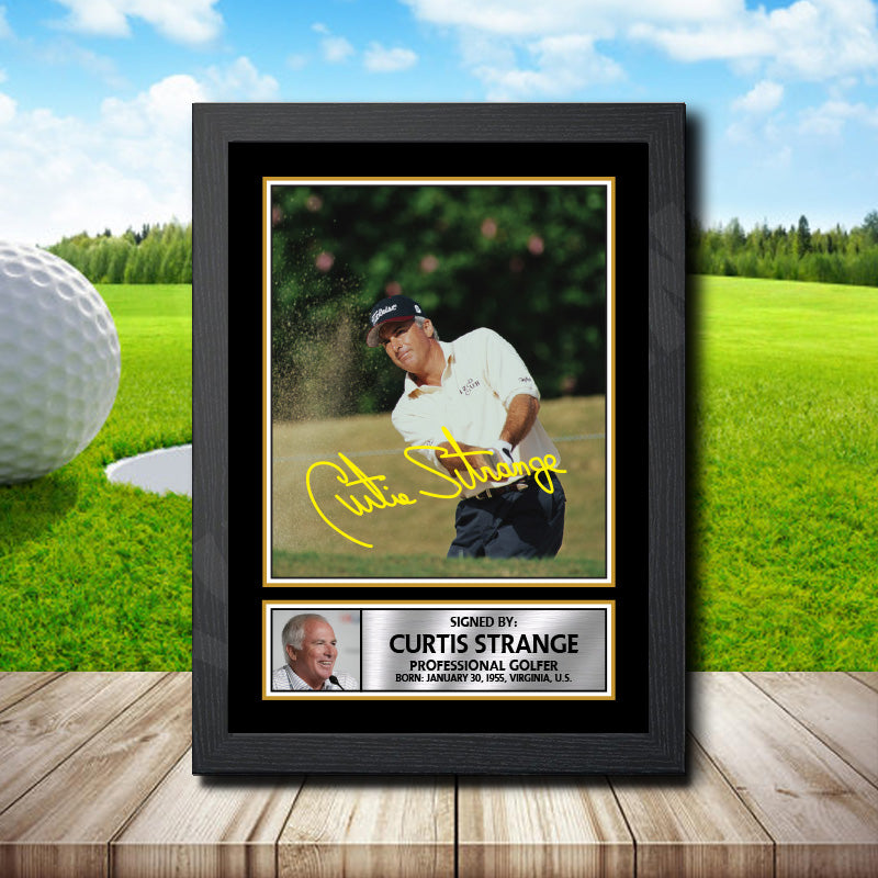 Curtis Strange Golf Printed Signature Poster Print Gift
