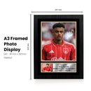 Dan Ndoye Nottingham Forest Printed Autograph Poster – Switzerland Football Star Wall Art – Soccer Memorabilia Gift for Fans