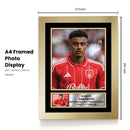 Dan Ndoye Nottingham Forest Printed Autograph Poster – Switzerland Football Star Wall Art – Soccer Memorabilia Gift for Fans