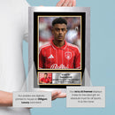 Dan Ndoye Nottingham Forest Printed Autograph Poster – Switzerland Football Star Wall Art – Soccer Memorabilia Gift for Fans