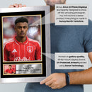 Dan Ndoye Nottingham Forest Printed Autograph Poster – Switzerland Football Star Wall Art – Soccer Memorabilia Gift for Fans