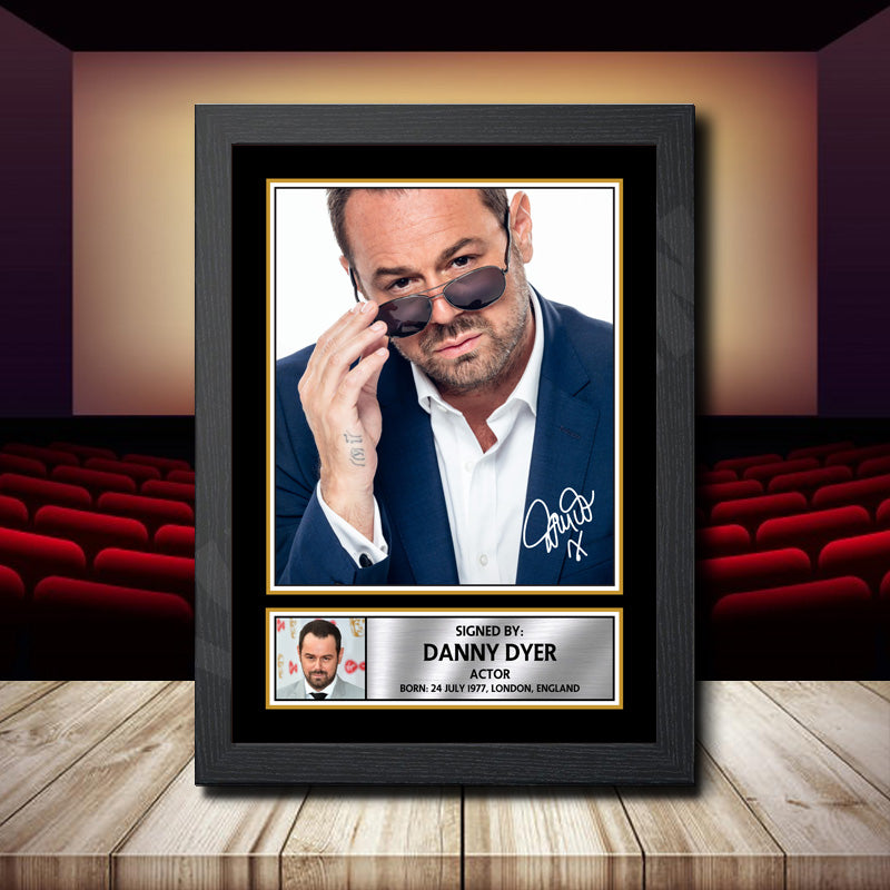 Danny Dyer 2 Printed Signature Movie Star Poster Print Framed Wall Art Gift – Danny Dyer 2 Printed Signature Movie Star Poster Print
