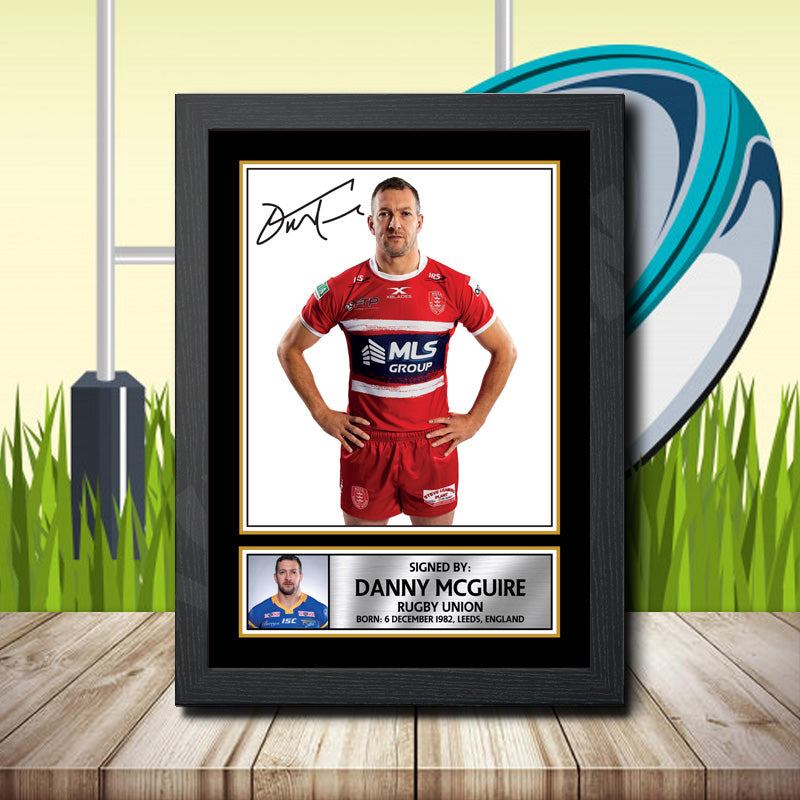 Danny Mcguire 1 Printed Signature Rugby Star Poster Print Framed Wall Art Gift – Danny Mcguire 1 Printed Signature Rugby Star Poster Print