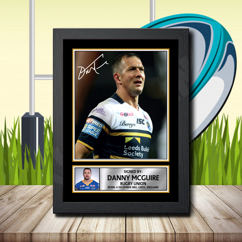 Danny Mcguire 2 Printed Signature Rugby Star Poster Print Framed Wall Art Gift – Danny Mcguire 2 Printed Signature Rugby Star Poster Print