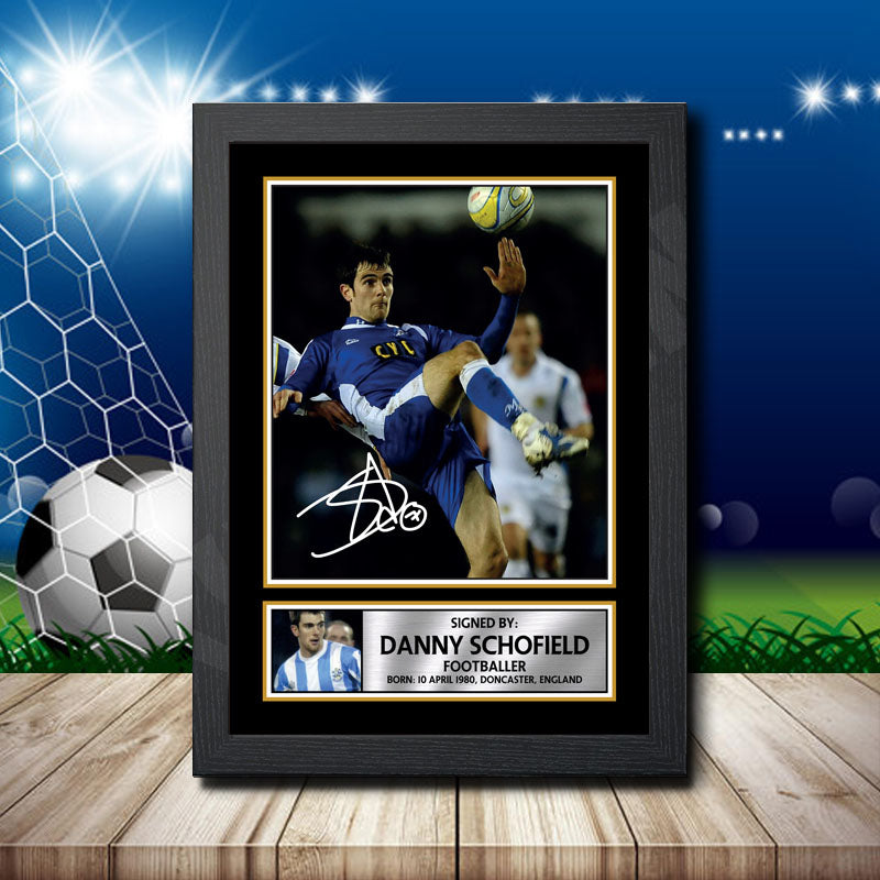 Danny Schofield 1 Printed Signature Footballers Star Poster Print Framed Wall Art Gift – Danny Schofield 1 Printed Signature Footballers Star Poster Print