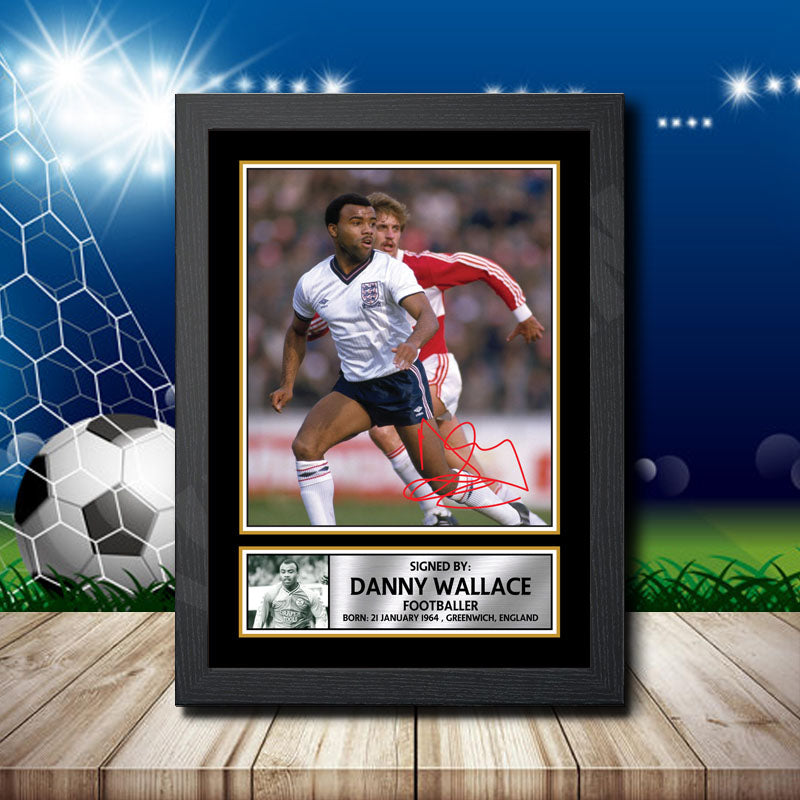 Danny Wallace Printed Signature Footballers Star Poster Print Framed Wall Art Gift – Danny Wallace Printed Signature Footballers Star Poster Print