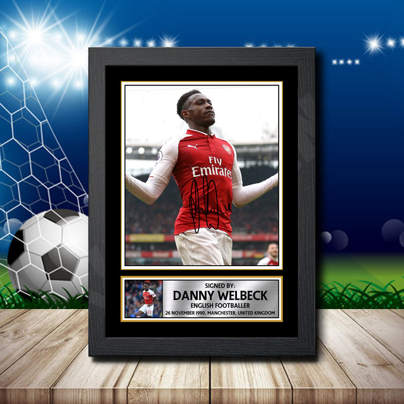 Danny Welbeck 1 Printed Signature Footballers Star Poster Print Framed Wall Art Gift – Danny Welbeck 1 Printed Signature Footballers Star Poster Print