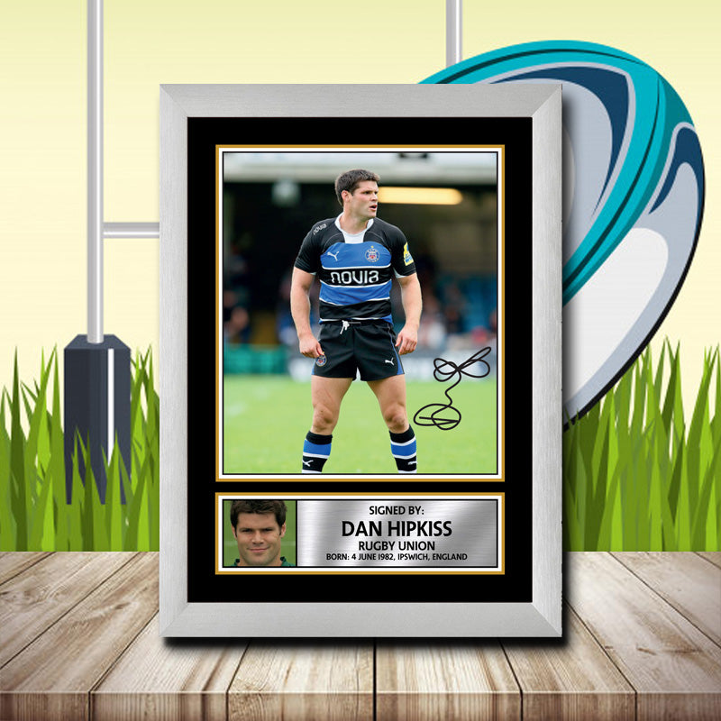 Dan Hipkiss 1 Printed Signature Rugby Star Poster Print Framed Wall Art Gift – Dan Hipkiss 1 Printed Signature Rugby Star Poster Print