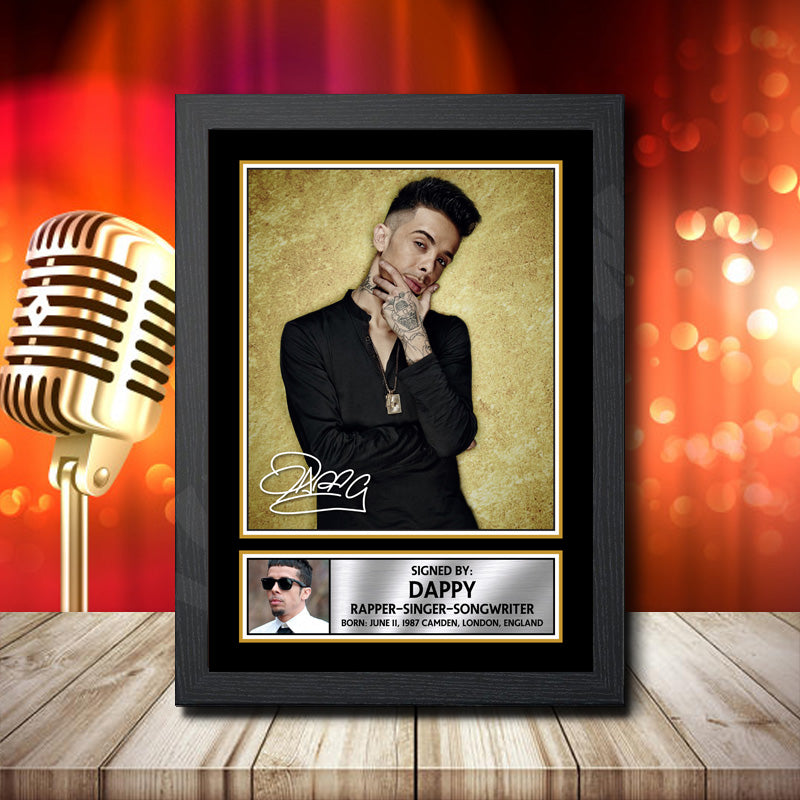 Dappy 2 – Printed Signature Music Star Print – Dappy 2