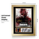 Daredevil Born Again Printed Autograph Poster – Charlie Cox Marvel TV Series Wall Art – Matt Murdock Superhero Collectible Movie Poster Print
