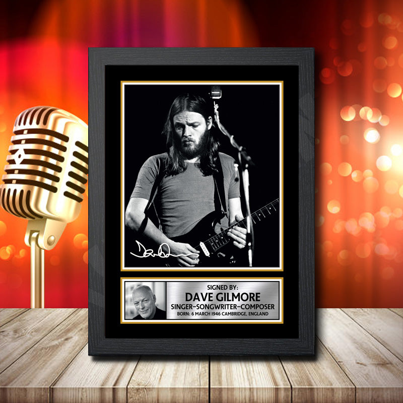 Dave Gilmore 1 – Printed Signature Music Star Print – Dave Gilmore 1