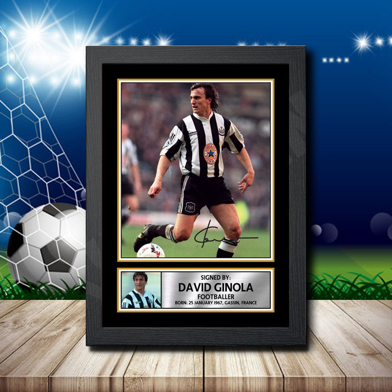 David Ginola 2 Printed Signature Footballers Star Poster Print Framed Wall Art Gift – David Ginola 2 Printed Signature Footballers Star Poster Print
