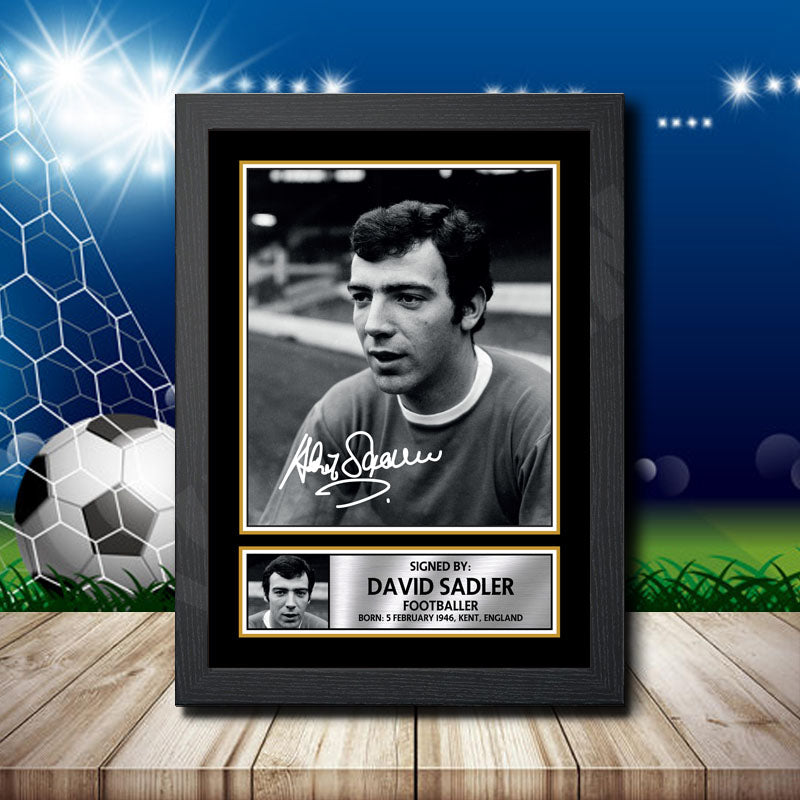 David Sadler 1 Printed Signature Footballers Star Poster Print Framed Wall Art Gift – David Sadler 1 Printed Signature Footballers Star Poster Print