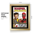 Deadpool & Wolverine Printed Autograph Poster – Ryan Reynolds & Hugh Jackman Marvel Movie Wall Art – Superhero Film Memorabilia Print