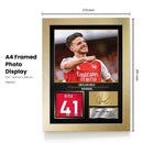 Declan Rice Arsenal Signed Poster Print – Arsenal FC Football Wall Art – Printed Autograph Soccer Memorabilia – Premier League Fan Gift & Bedroom Decor
