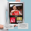 Declan Rice Arsenal Signed Poster Print – Arsenal FC Football Wall Art – Printed Autograph Soccer Memorabilia – Premier League Fan Gift & Bedroom Decor