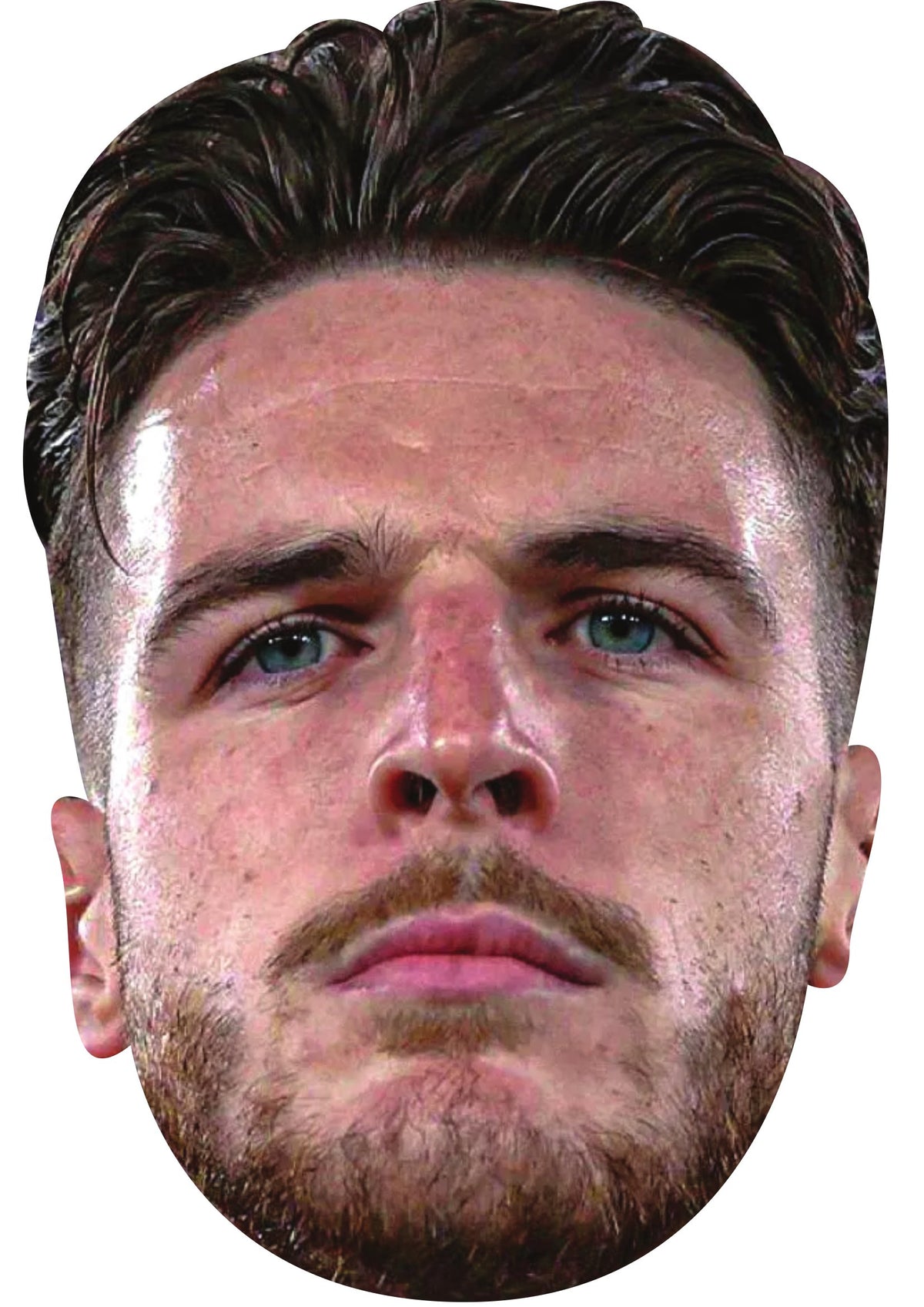 Declan Rice Face Mask 2026 – England Football Player Celebrity Card Face Mask – Celebrity Mask for Stag Do, Hen Night, Fancy Dress & Costume Parties – Declan Rice Face Mask