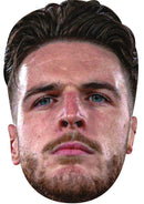Declan Rice Face Mask 2026 – England Football Player Celebrity Card Face Mask – Celebrity Mask for Stag Do, Hen Night, Fancy Dress & Costume Parties – Funny Adult Card Mask