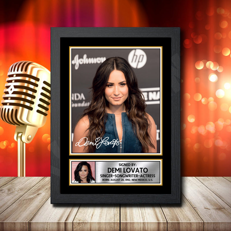 Demi Lovato 1 – Printed Signature Music Star Print – Demi Lovato 1
