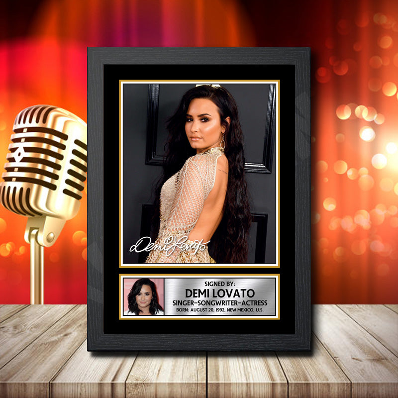 Demi Lovato 2 – Printed Signature Music Star Print – Demi Lovato 2