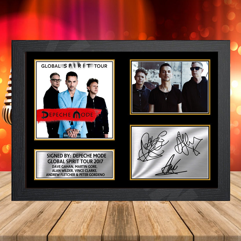 Depeche Mode Global Spirit Tour 2017 – Printed Signature Music-Landscape Star Print – Depeche Mode Global Spirit Tour 2017