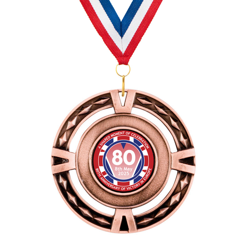 VE Day 80th Anniversary V-Tech Medals Design 1 - Special Edition